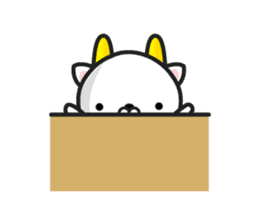 GoatCat"Horn-kitty" sticker #7069098