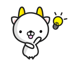 GoatCat"Horn-kitty" sticker #7069102