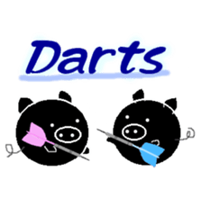 TONpig  For dart players sticker #7069893