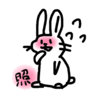 kamyu's expressionless rabbit stickers sticker #7070008
