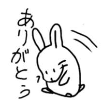 kamyu's expressionless rabbit stickers sticker #7070015