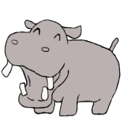 Feeling of the hippopotamus  ver.English