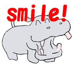 Feeling of the hippopotamus  ver.English sticker #7070520