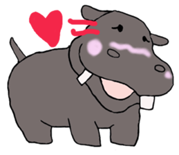 Feeling of the hippopotamus  ver.English sticker #7070535