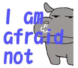 Feeling of the hippopotamus  ver.English sticker #7070543