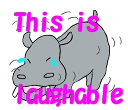 Feeling of the hippopotamus  ver.English sticker #7070544