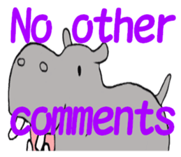 Feeling of the hippopotamus  ver.English sticker #7070548