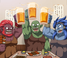 Yuu and her friends sticker #7070590