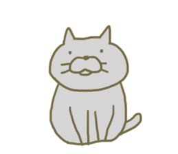 Large size of the cat sticker #7071319