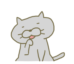 Large size of the cat sticker #7071321