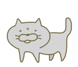 Large size of the cat sticker #7071329