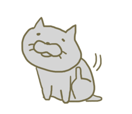 Large size of the cat sticker #7071342