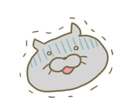 Large size of the cat sticker #7071347