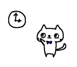 2 white cats sticker #7071399