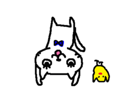 2 white cats sticker #7071402