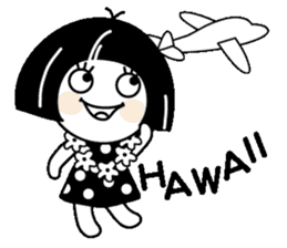 Warako will go on a trinp to Hawaii. sticker #7071529