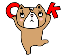 Lovely cat by ngingi sticker #7071654