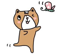 Lovely cat by ngingi sticker #7071661