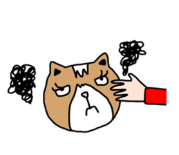 Lovely cat by ngingi sticker #7071666