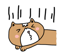 Lovely cat by ngingi sticker #7071674