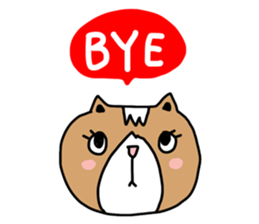 Lovely cat by ngingi sticker #7071681