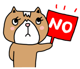 Lovely cat by ngingi sticker #7071685