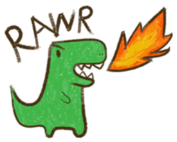 Crayon Dino: The Original Big-T sticker #7072050