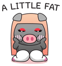 Fatty Piggy (ENG) sticker #7072418