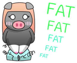 Fatty Piggy (ENG) sticker #7072427