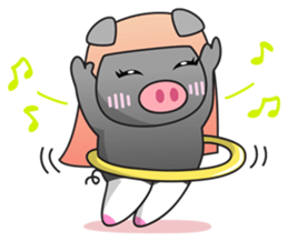 Fatty Piggy (ENG) sticker #7072443