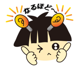 girls hair face sticker #7072528