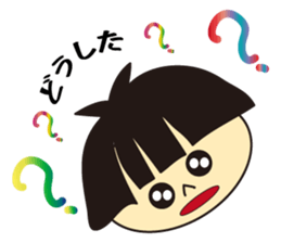 girls hair face sticker #7072529