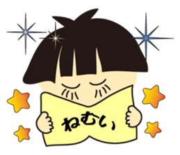 girls hair face sticker #7072530