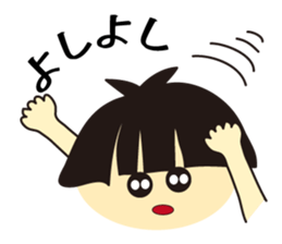 girls hair face sticker #7072544