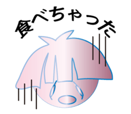 girls hair face sticker #7072551