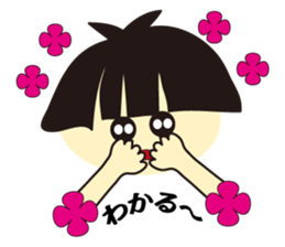 girls hair face sticker #7072552