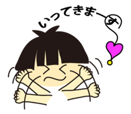 girls hair face sticker #7072564