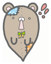 fluffy patch bear sticker #7073546
