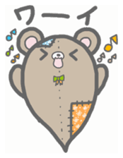 fluffy patch bear sticker #7073548