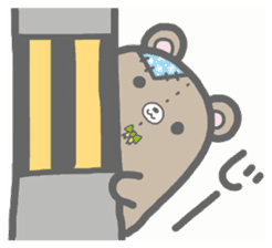 fluffy patch bear sticker #7073558