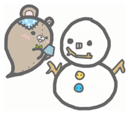 fluffy patch bear sticker #7073567