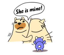 Mu mu mi cat sticker #7073684