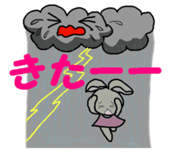 Sticker of a cute rabbit in Summer sticker #7073793