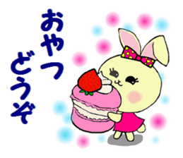 Sticker of a cute rabbit in Summer sticker #7073796