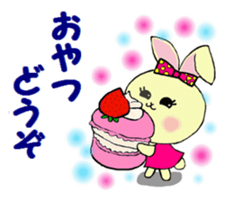Sticker of a cute rabbit in Summer sticker #7073796