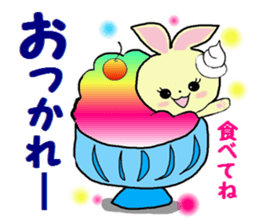 Sticker of a cute rabbit in Summer sticker #7073799