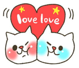 Cat is your love2 sticker #7073894