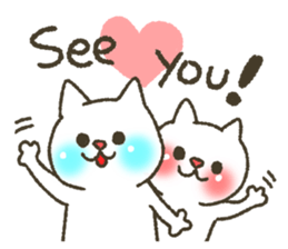 Cat is your love2 sticker #7073927