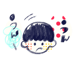 RAKUGAKI boy sticker #7074264