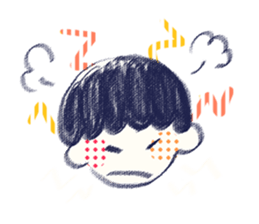 RAKUGAKI boy sticker #7074282